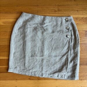 gap vintage linen mini skirt